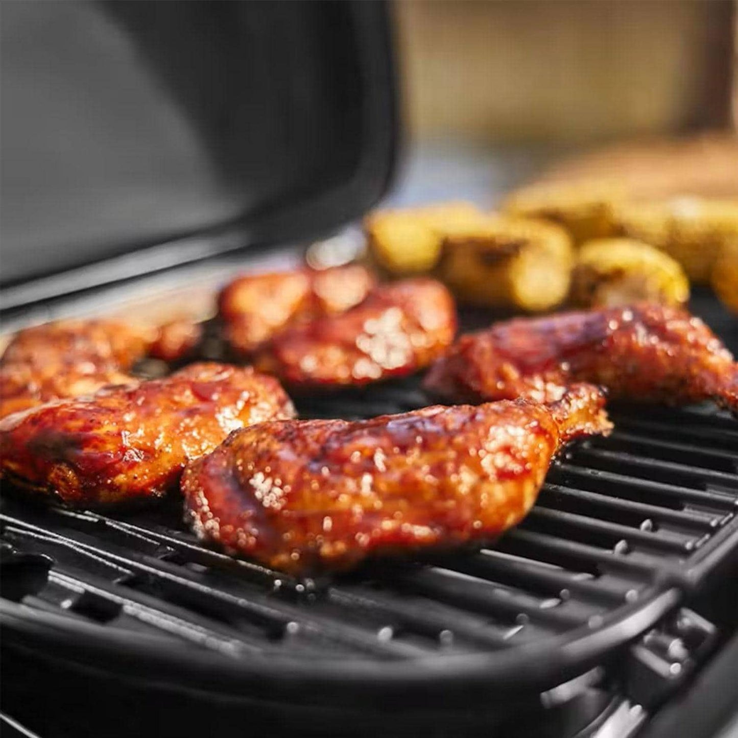 Weber Traveler Compact Cast Iron Portable Propane Gas Grill - 1500460