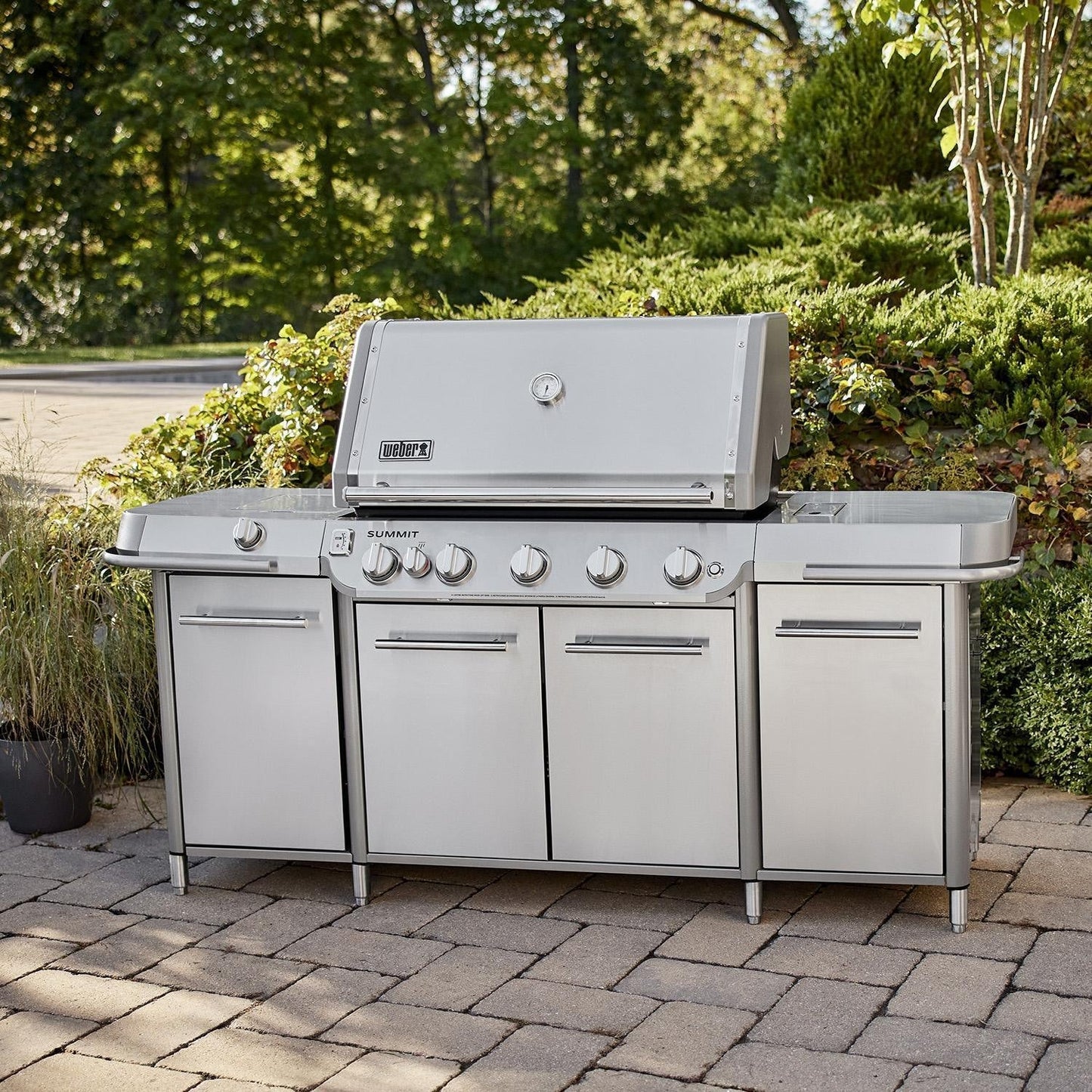 Weber Summit GC38 S Propane Gas Grill Center - Stainless Steel - 1500091 - Image 2