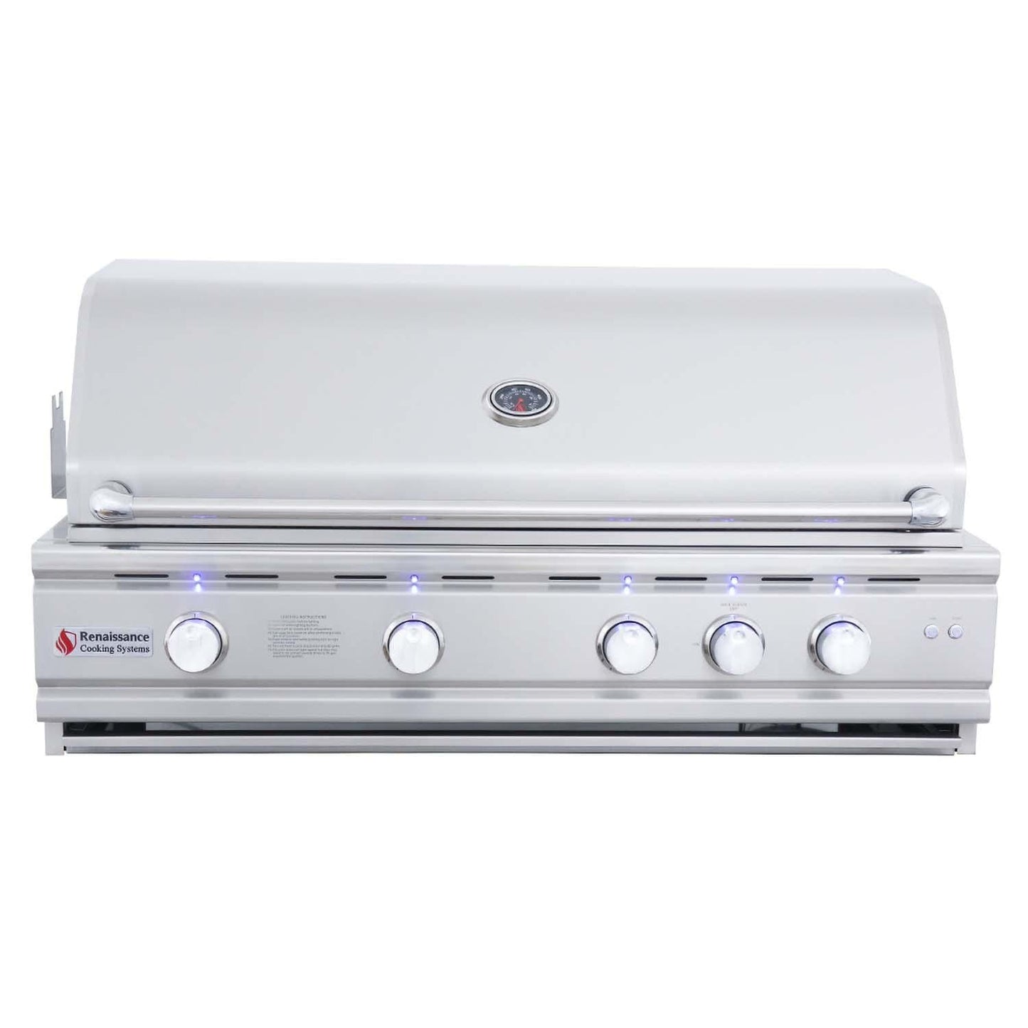 RCS Cutlass Pro 42 Inch Built-In Natural Gas Grill w/ Ceramic Briquette Tray Flame Tamers - RON42B - Image 1