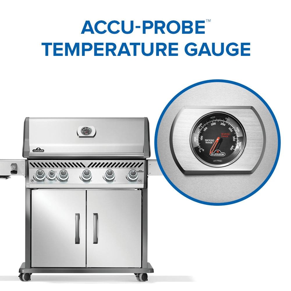 Napoleon Rogue PRO 625 5-Burner Propane Grill w/ Side Burner - RP625SIBPSS-2 - Image 7
