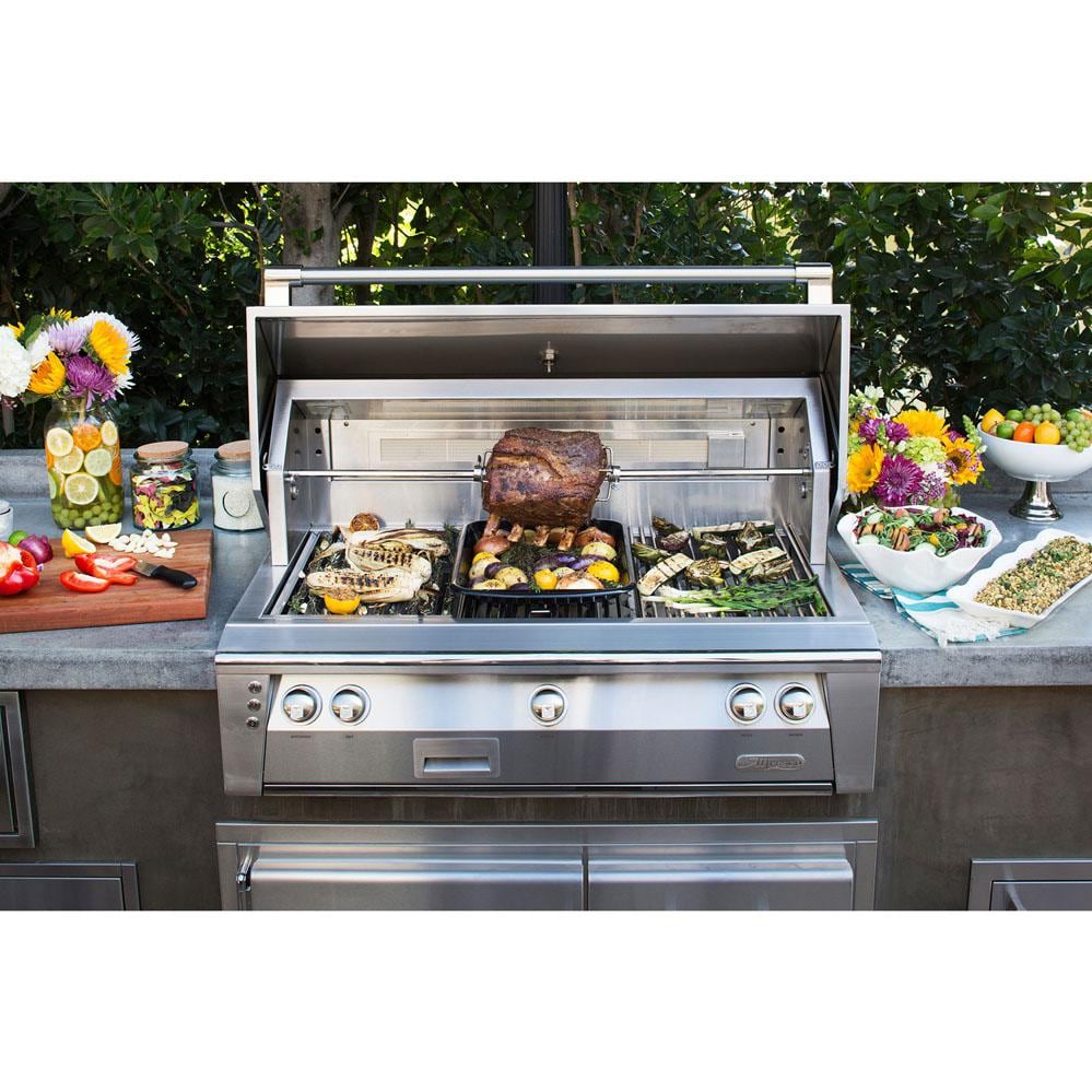 Alfresco ALXE 42-Inch Built-In Natural Gas Grill With Sear Zone And Rotisserie - ALXE-42SZ-NG - Image 5