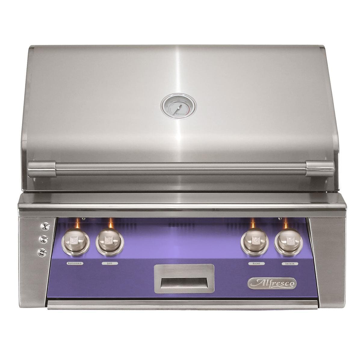 Alfresco ALXE 30-Inch Built-In Natural Gas Grill With Sear Zone And Rotisserie in Blue Lilac - ALXE-30SZ-NG-S4005 - Image 1