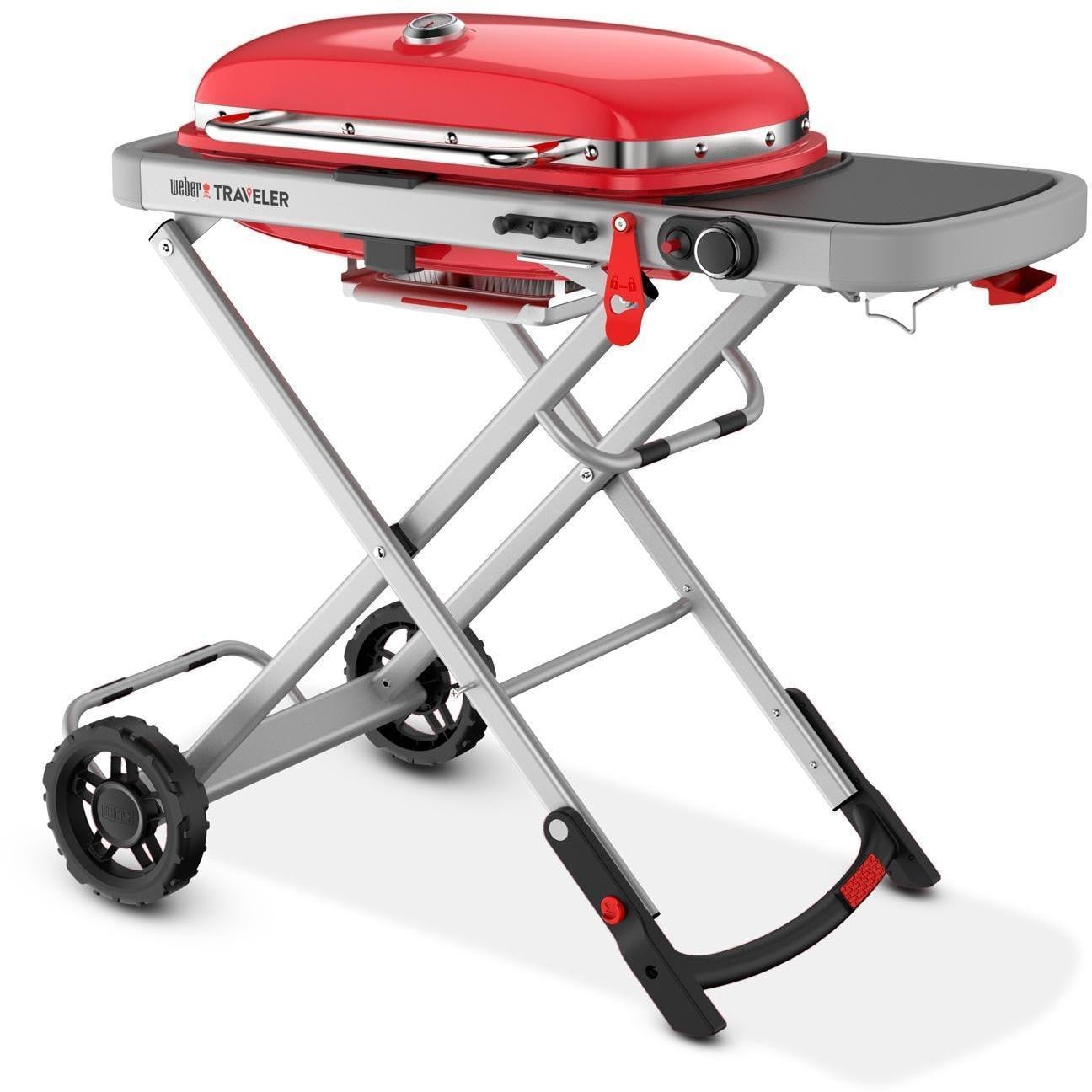 Weber Traveler Portable Propane Gas Grill - Red - 9030001
