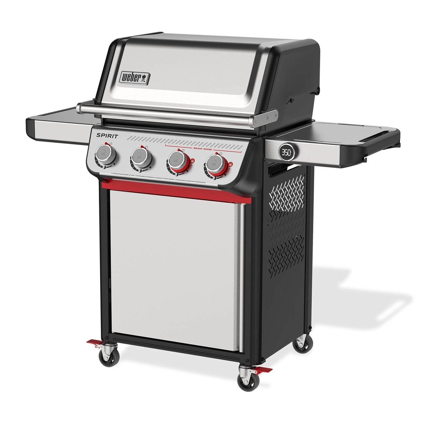 Weber Spirit SP-425 4 Burner Propane Grill - Stainless Steel - 1501056 - Image 3