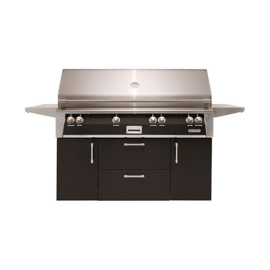 Alfresco ALXE 56-Inch Freestanding Propane All Grill With Sear Zone And Rotisserie in Jet Black Matte - ALXE-56BFGC-LP-SM9005 - Image 1