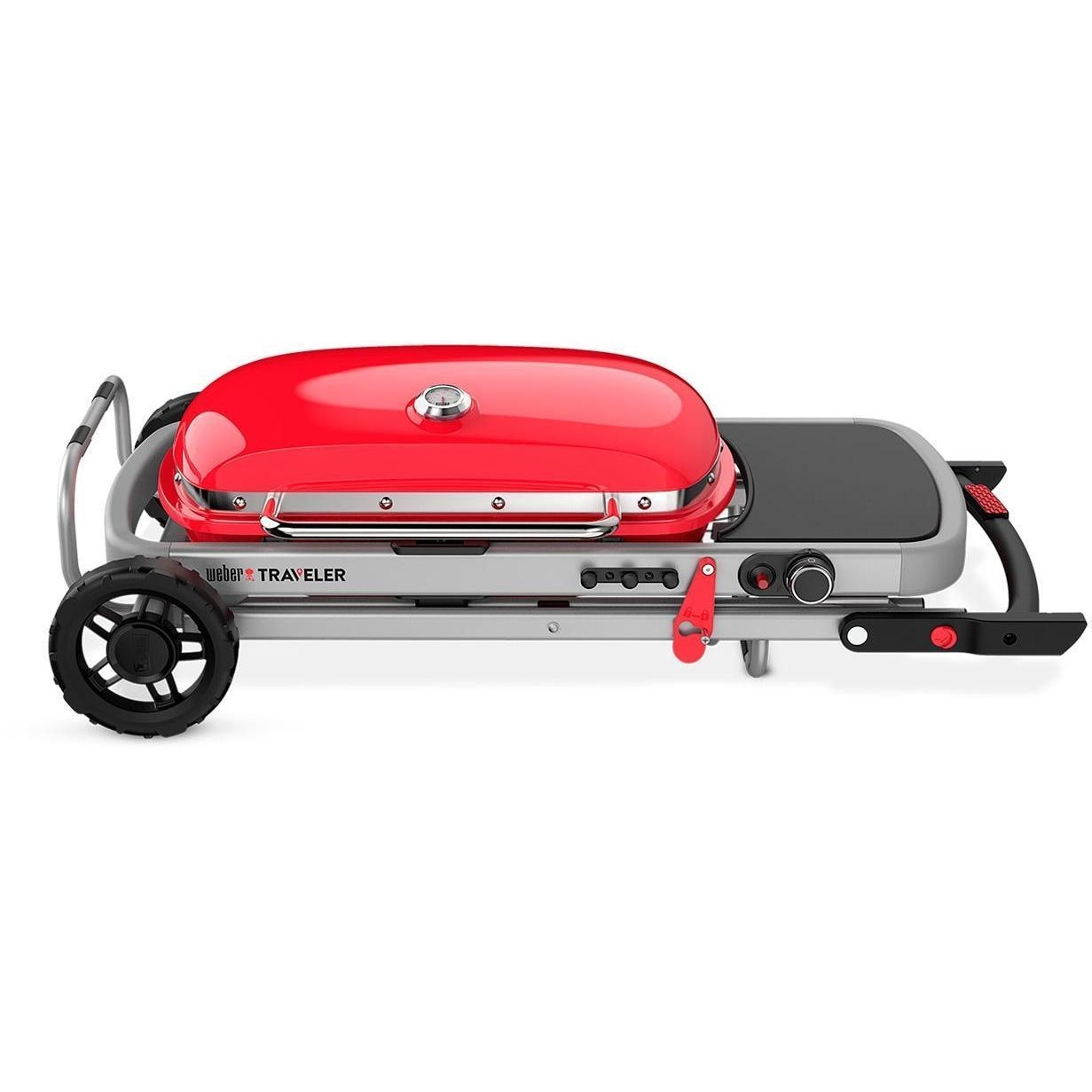 Weber Traveler Portable Propane Gas Grill - Red - 9030001