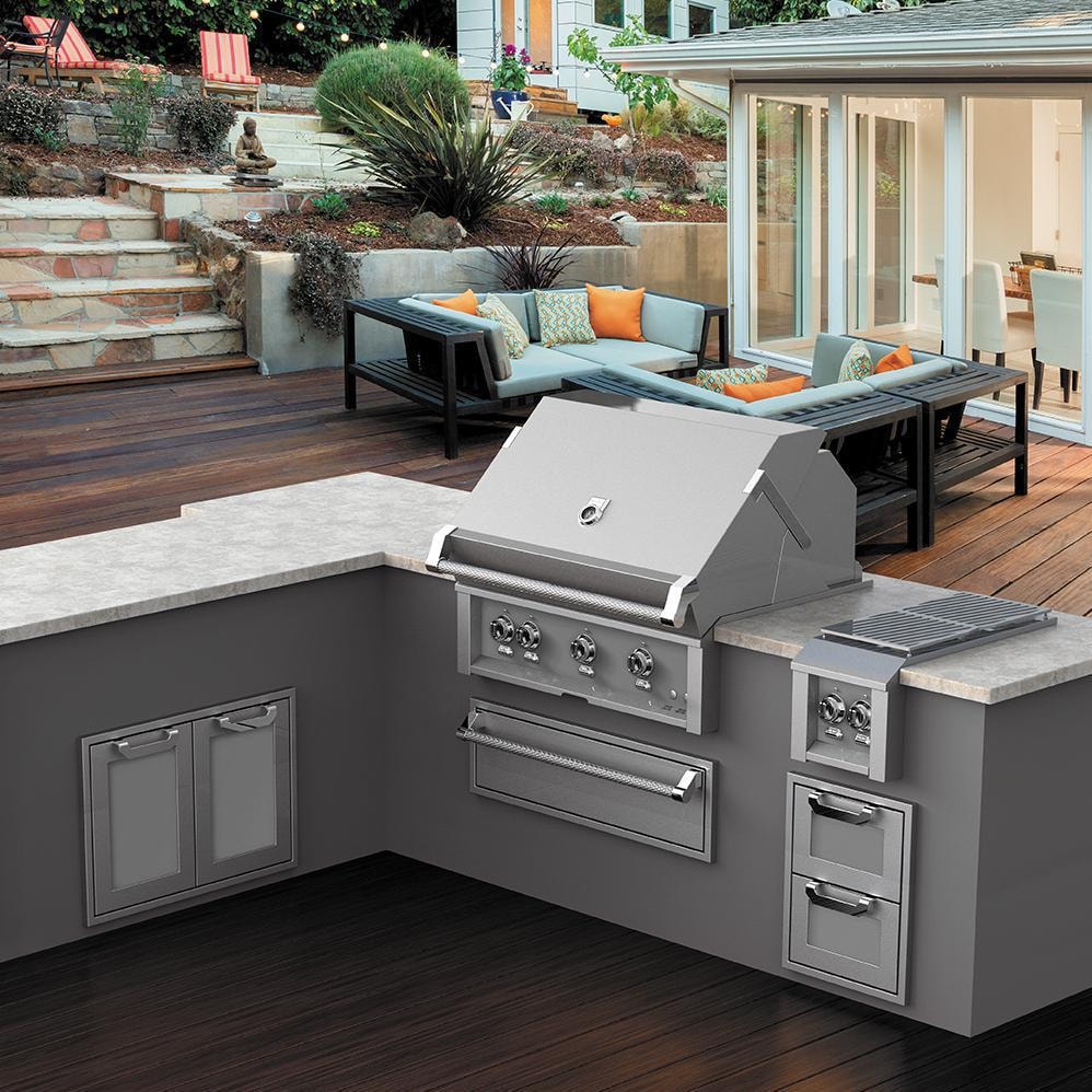 Hestan 36-Inch Built-In Natural Gas Grill W/ Sear Burner & Rotisserie - Steeletto - GMBR36-NG-SS - Image 2