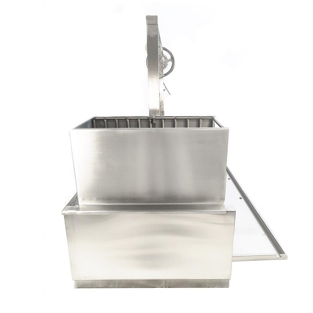 Tagwood BBQ Fully Assembled Built-In Santa Maria Argentine Wood Fire & Charcoal Grill - BBQ05SSF - Image 6