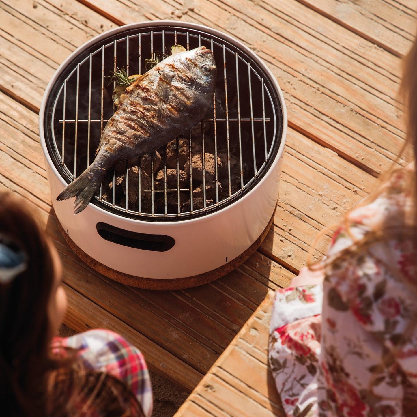 BergHOFF Leo Portable Tabletop BBQ Grill W/ Heat Resistant Base White - 2415600 - Image 8