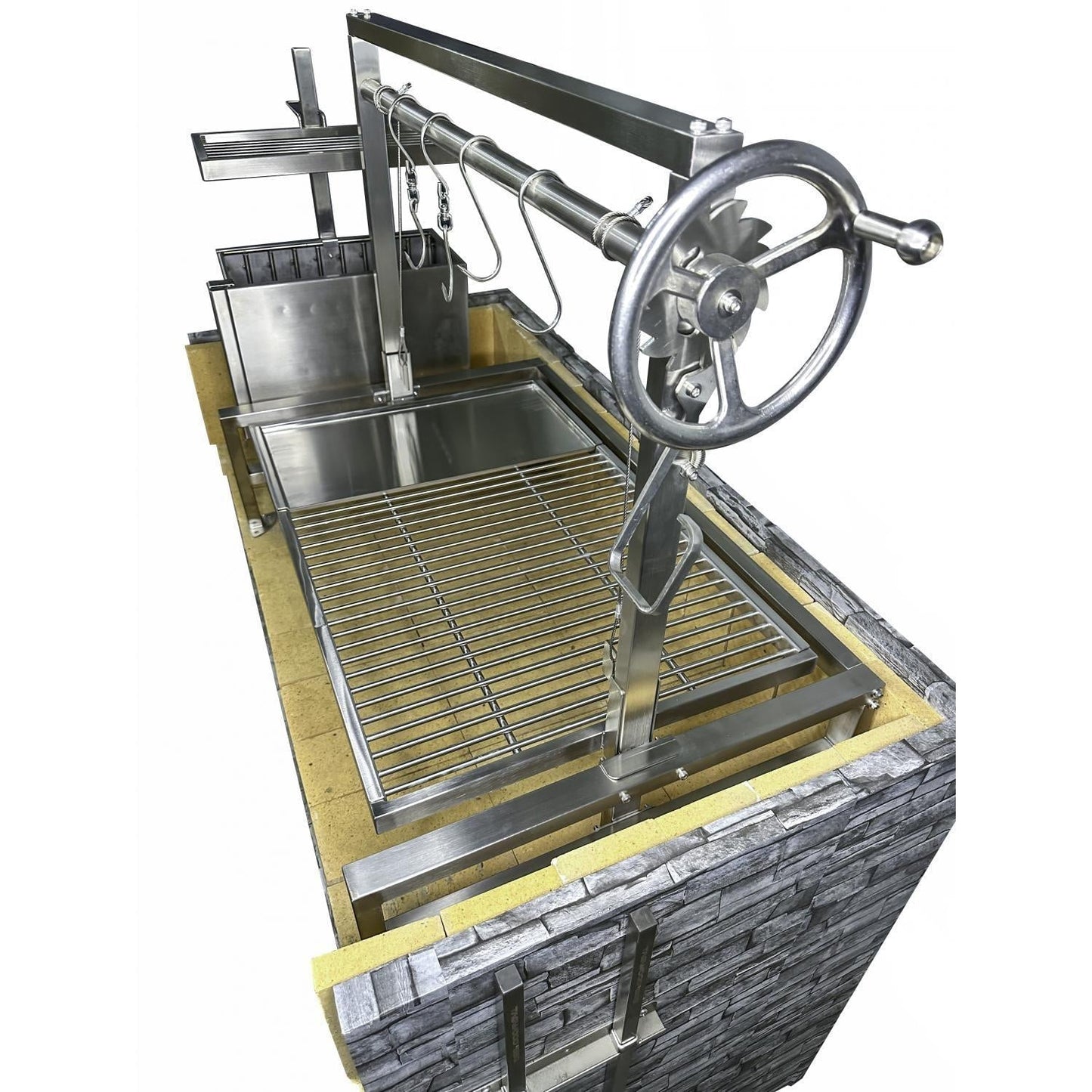 Tagwood BBQ Insert Style Argentine Santa Maria Wood Fire & Charcoal Grill - BBQ09SS - Image 5