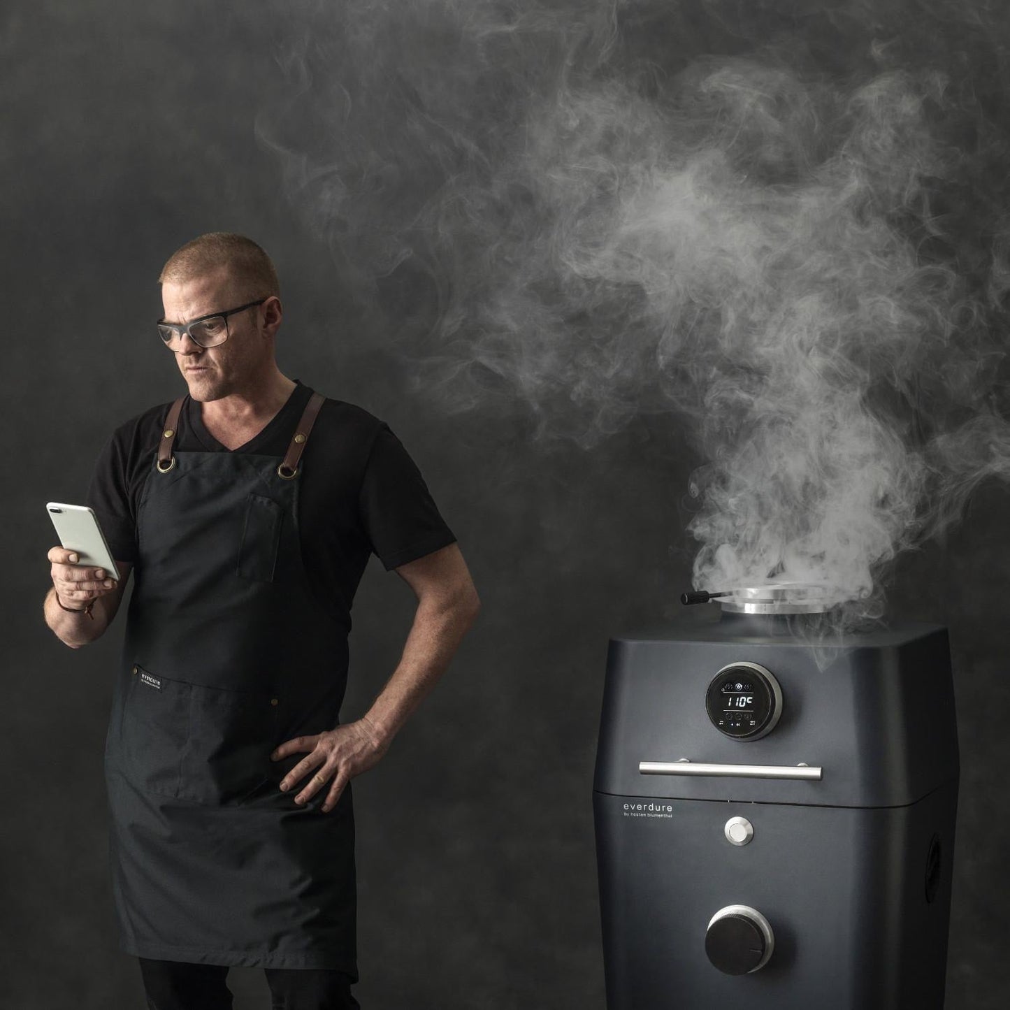 Everdure 4K 21-Inch Charcoal Grill & Smoker - Graphite - HBCE4KGUS - Image 7
