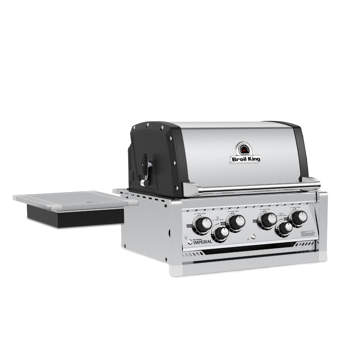 Broil King Imperial 490 4-Burner Built-In Propane Gas Grill With Rotisserie & Side Burner - Stainless Steel - 956084