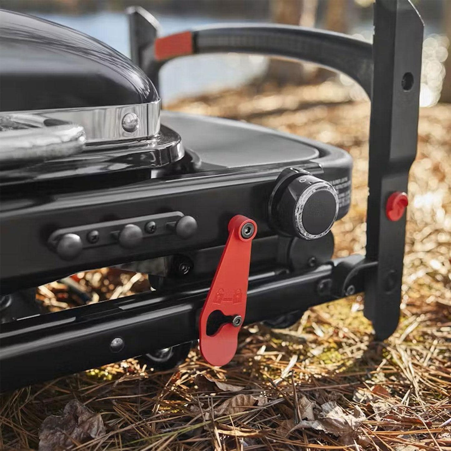 Weber Traveler Compact Cast Iron Portable Propane Gas Grill - 1500460