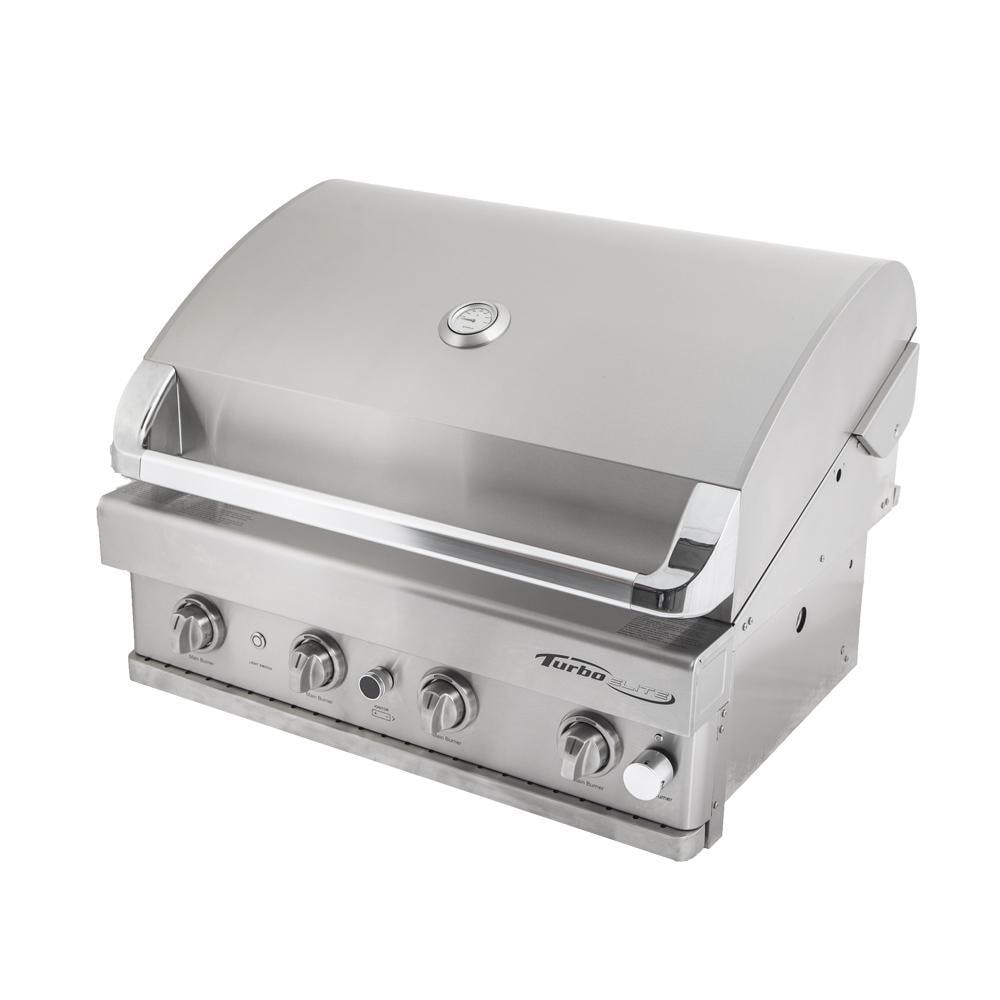 Turbo Elite 32-Inch 4-Burner Built-In Natural Gas Grill With Rear Infrared Burner - BTE3221BNG - Image 3