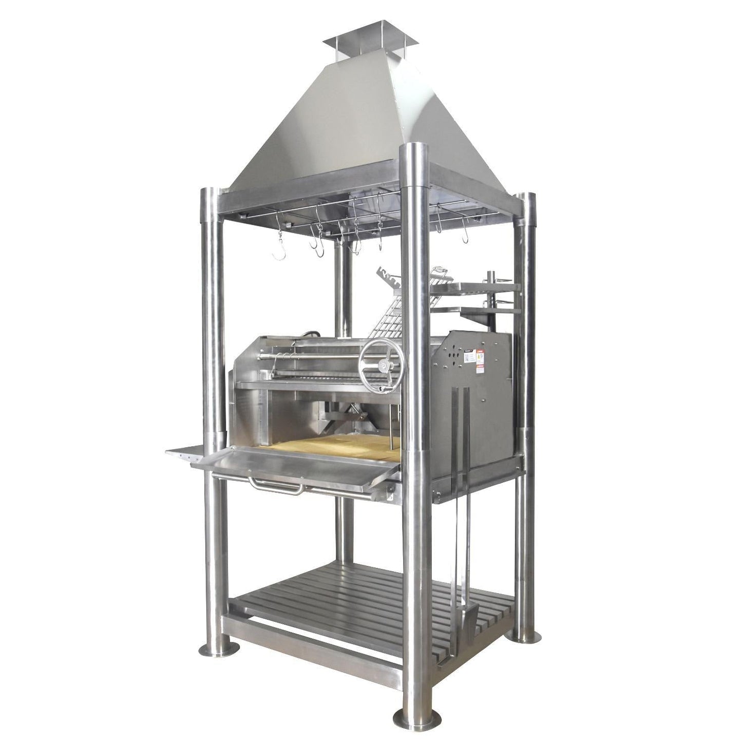 Tagwood BBQ Silver Bullet Argentine Wood Fire & Charcoal Grill - All Stainless Steel - BBQ02SS - Image 6