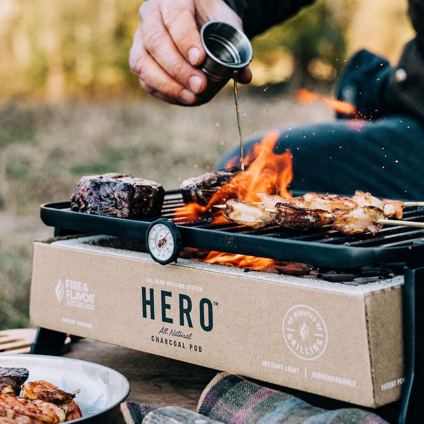 Fire & Flavor HERO Charcoal Grill Kit - FFG1 - Image 4