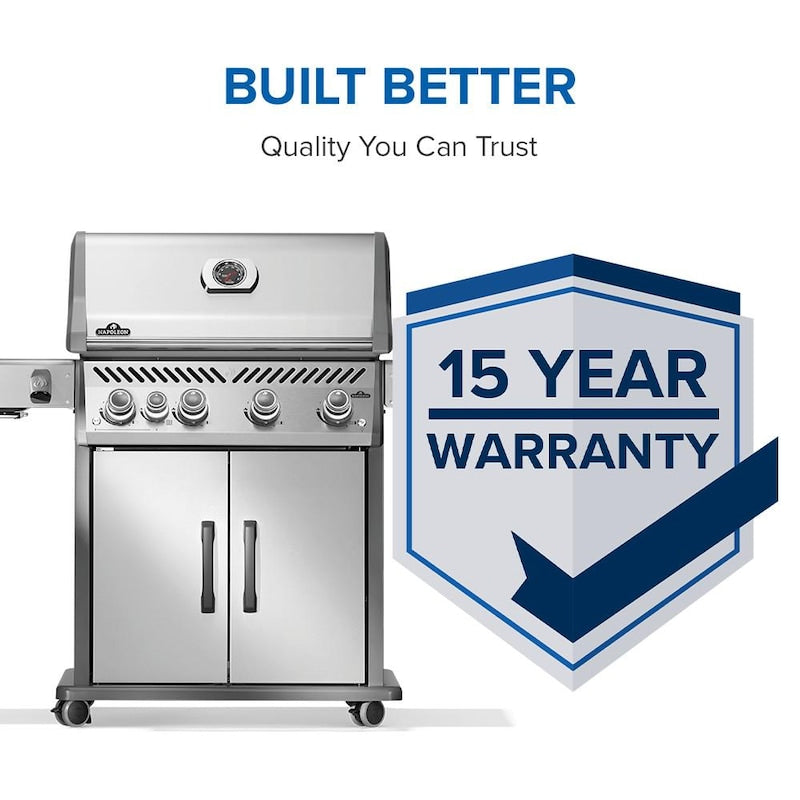 Napoleon Rogue PRO 525 4-Burner Propane Grill w/ Side Burner - RP525SIBPSS-2 - Image 3