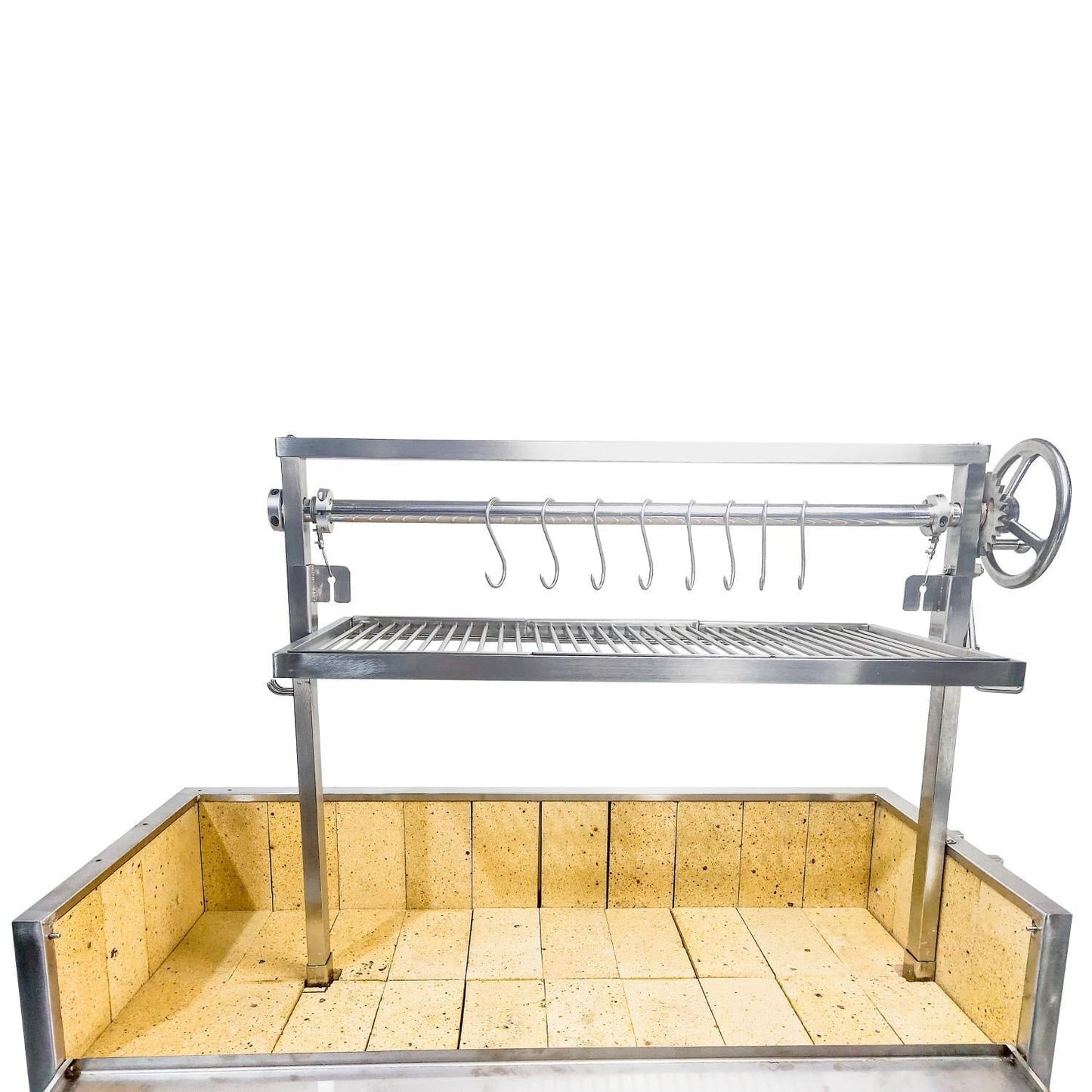 Tagwood BBQ Fully Assembled Argentine Santa Maria Wood Fire & Charcoal Grill - All Stainless Steel - BBQ03SSF - Image 4