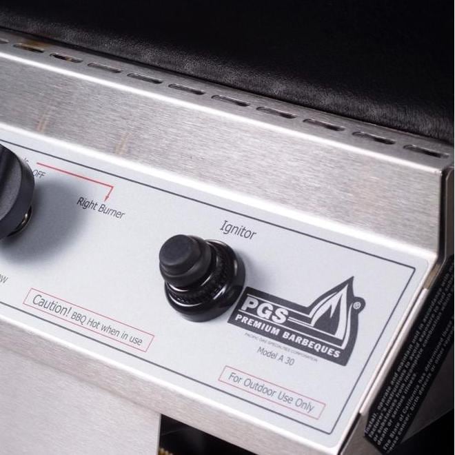 PGS T-Series T30 Commercial Cast Aluminum Natural Gas Grill With Timer On In-Ground Post - Image 4