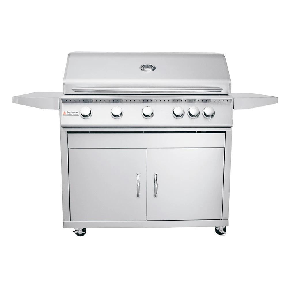 RCS Premier Series 40-Inch 5-Burner Propane Gas Grill With Rear Infrared Burner - RJC40ALPCK - Image 1