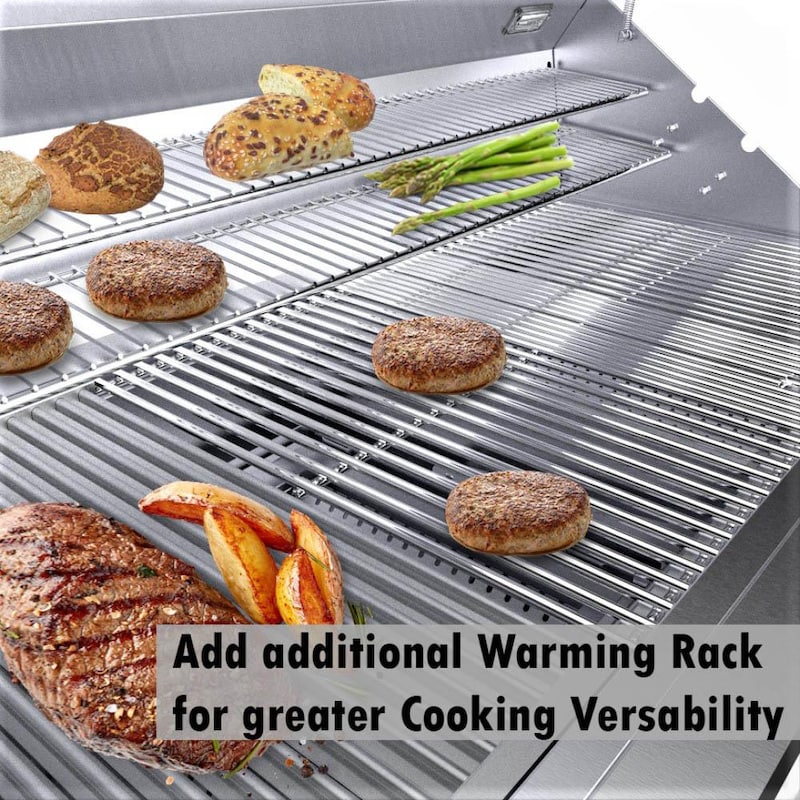 Sunstone Series 42 Inch Propane Hybrid Dual Zone Charcoal/Wood Burning Grill - EMCHDZ42-LP - Image 10
