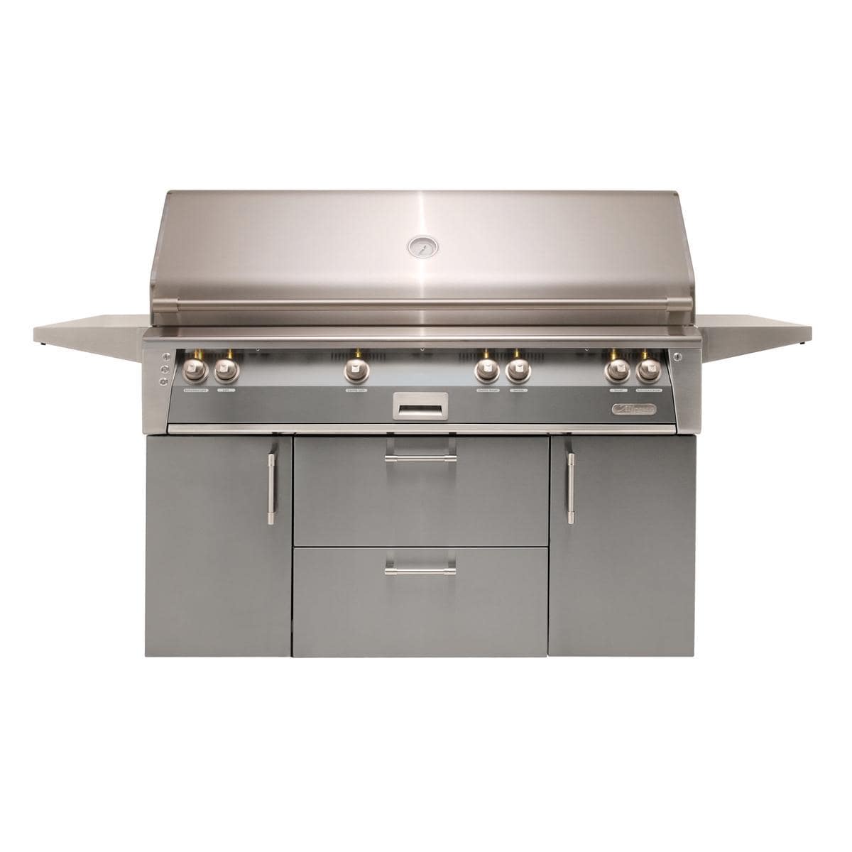 Alfresco ALXE 56-Inch Freestanding Natural Gas All Grill With Sear Zone And Rotisserie in Signal Gray - ALXE-56BFGC-NG-S7004 - Image 1