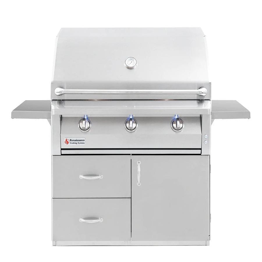 American Renaissance Grill by RCS 36-in 3-Burner Freestanding Natural Gas Grill - Image 1