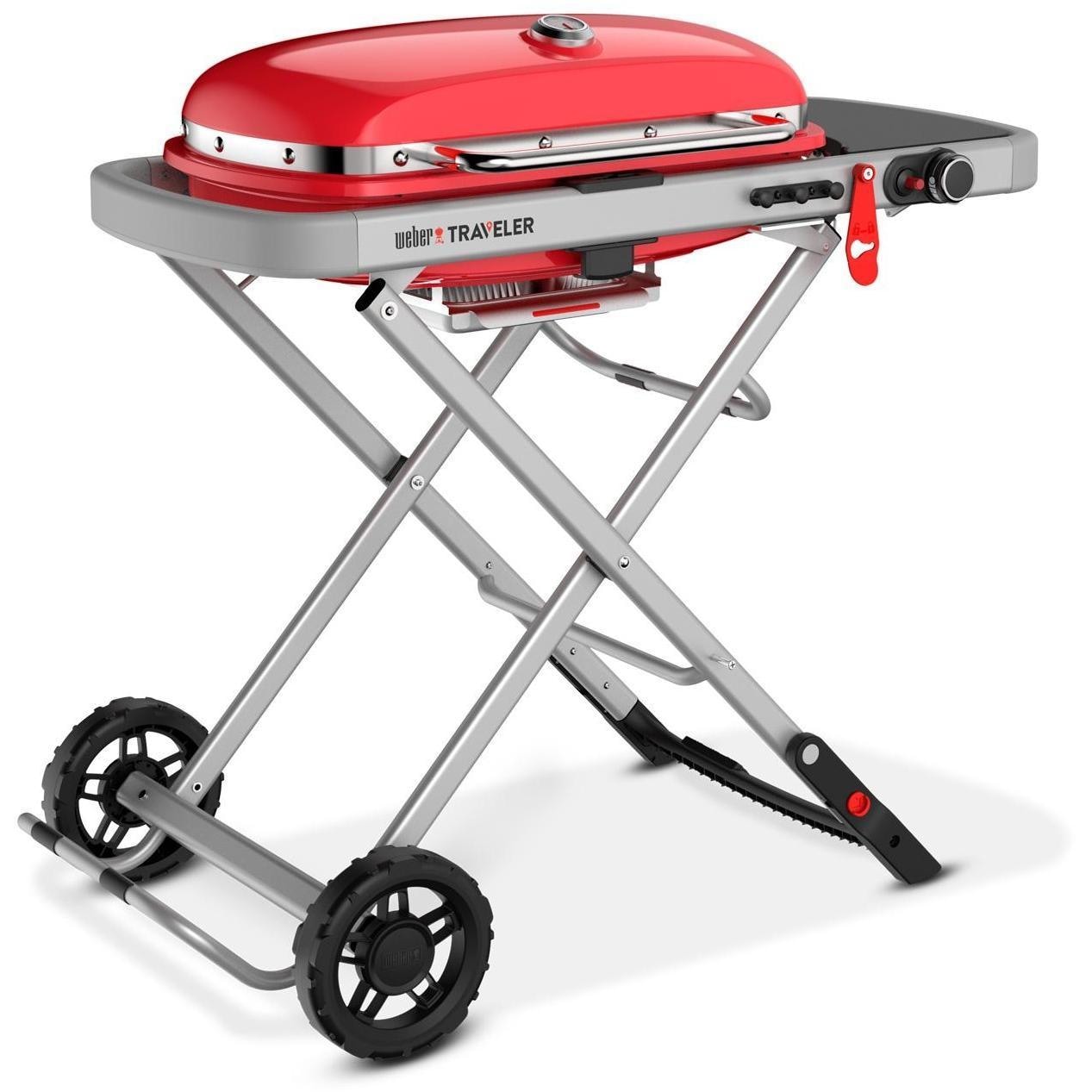 Weber Traveler Portable Propane Gas Grill - Red - 9030001