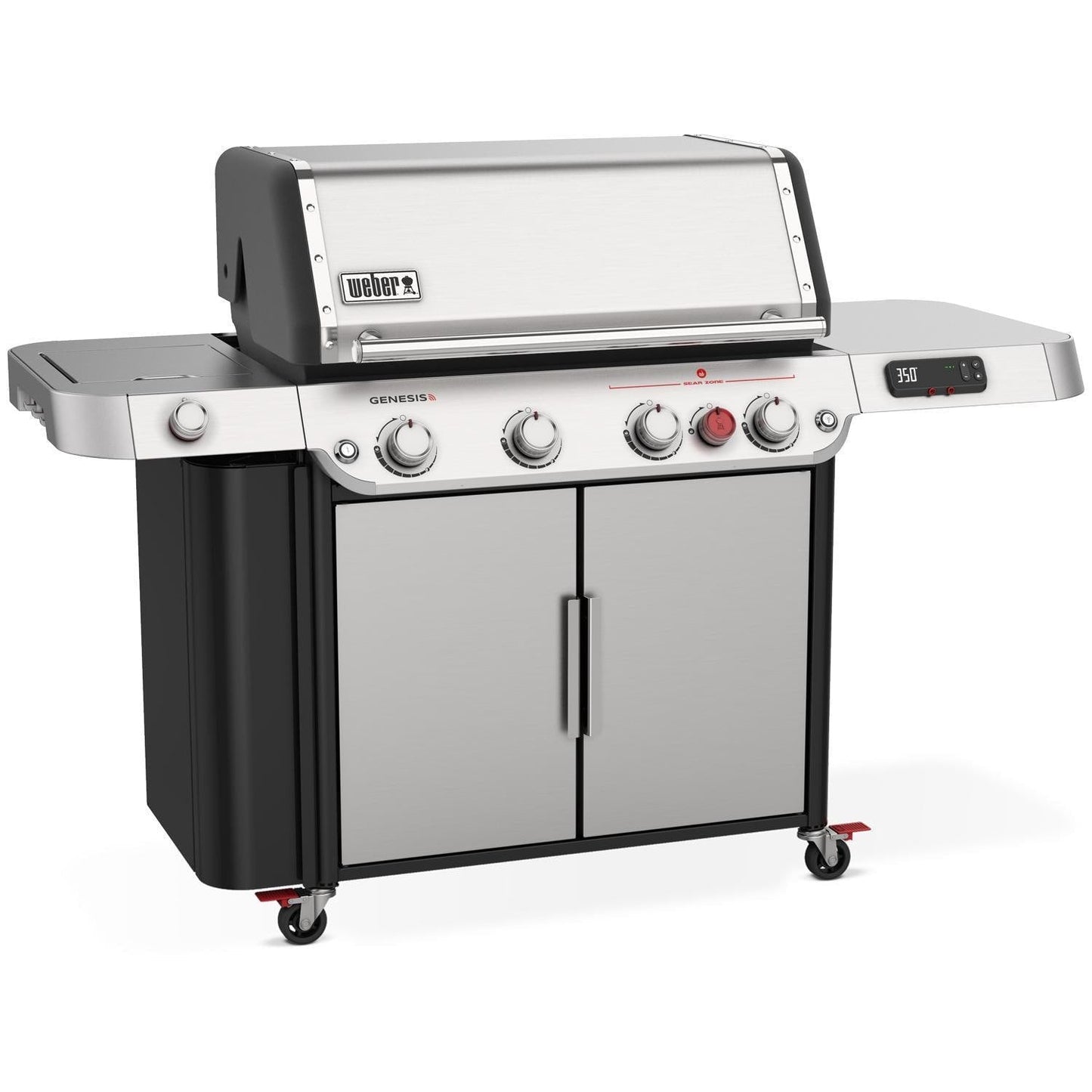 Weber Genesis SPX-435 Propane Gas Smart Grill w/ Sear Zone & Side Burner - Stainless Steel - 36800001 - Image 3