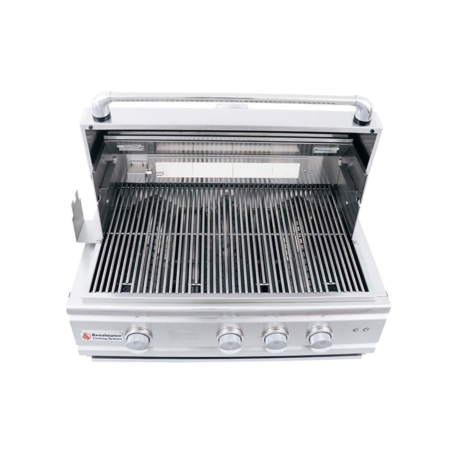 RCS Cutlass Pro 30 Inch Built-In Natural Gas Grill w/ Ceramic Briquette Tray Flame Tamers - RON30B - Image 14