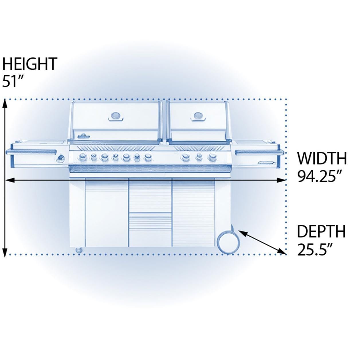 Napoleon Prestige PRO 825 6-Burner Propane Grill w/ Rotisserie & Power Burner- PRO825RSBIPSS-3 - Image 3
