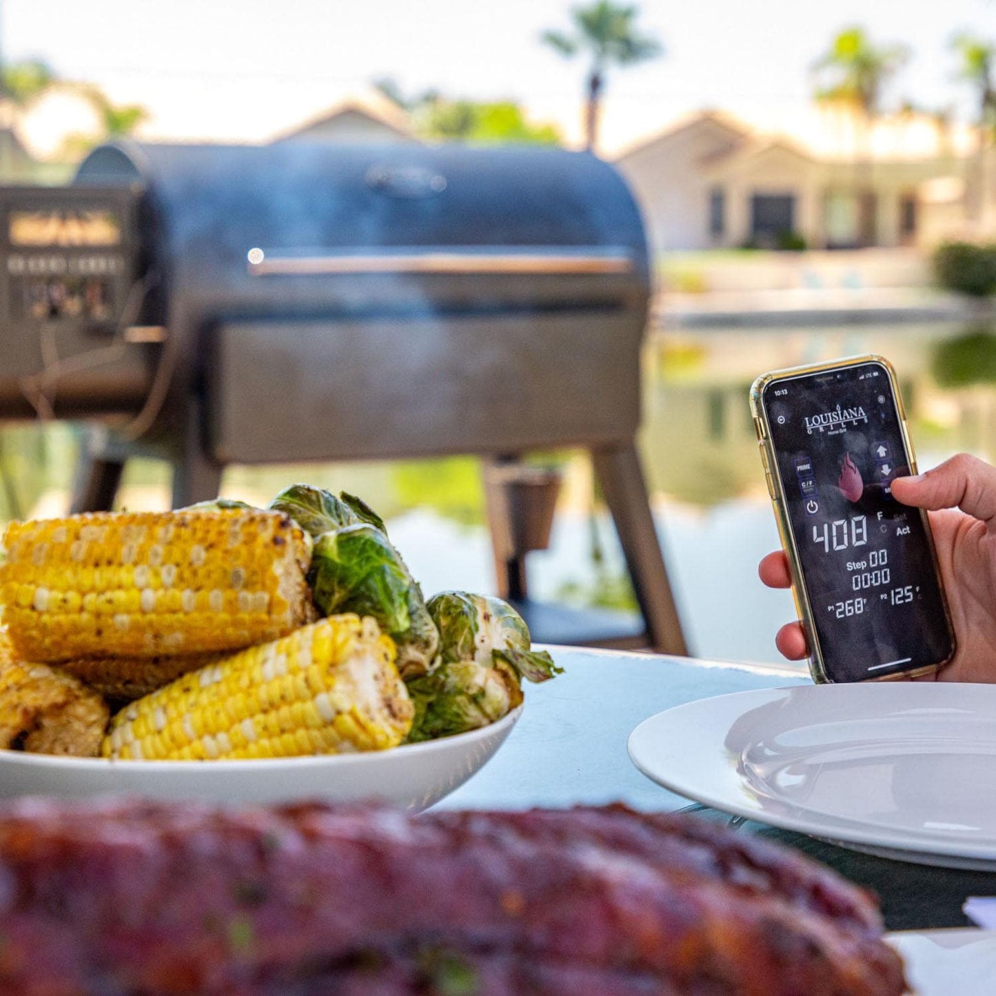 Louisiana Grills LG1200BL Black Label Series Pellet Grill W/ Wi-Fi Control - 10640 - Image 9