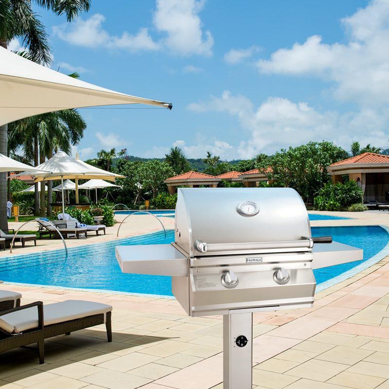 Fire Magic Choice Multi-User Accessible CMA430S 24-Inch Natural Gas Grill With Analog Thermometer On In-Ground Post - CMA430S-RT1N-G6 - Image 12
