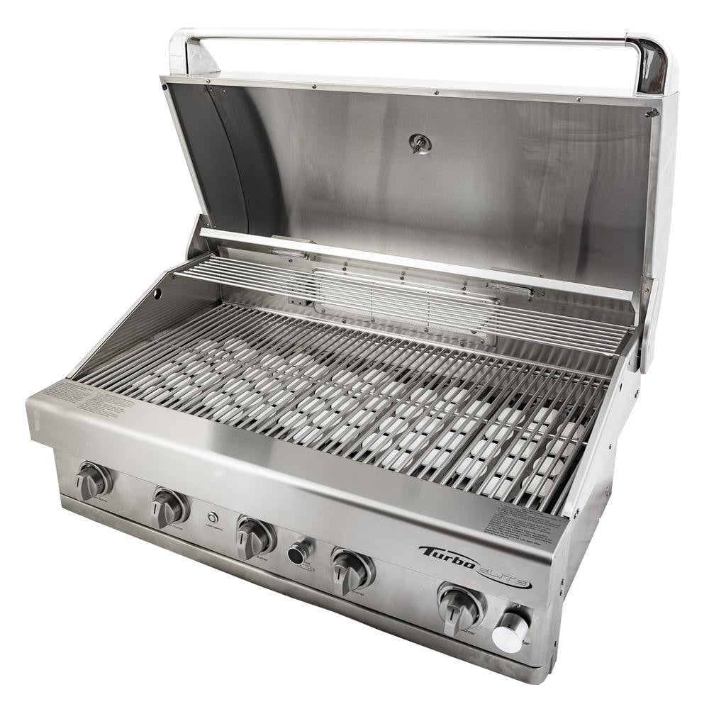 Turbo Elite 38-Inch 5-Burner Built-In Natural Gas Grill With Rear Infrared Burner - BTE3821BNG - Image 3