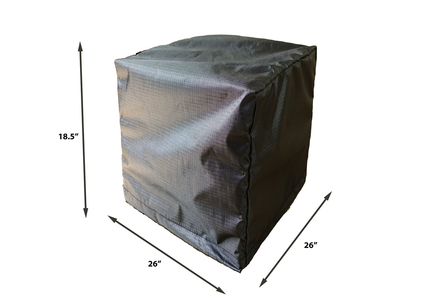 Accent table Cover - 26" W x 26" D x 21" H - Mercury