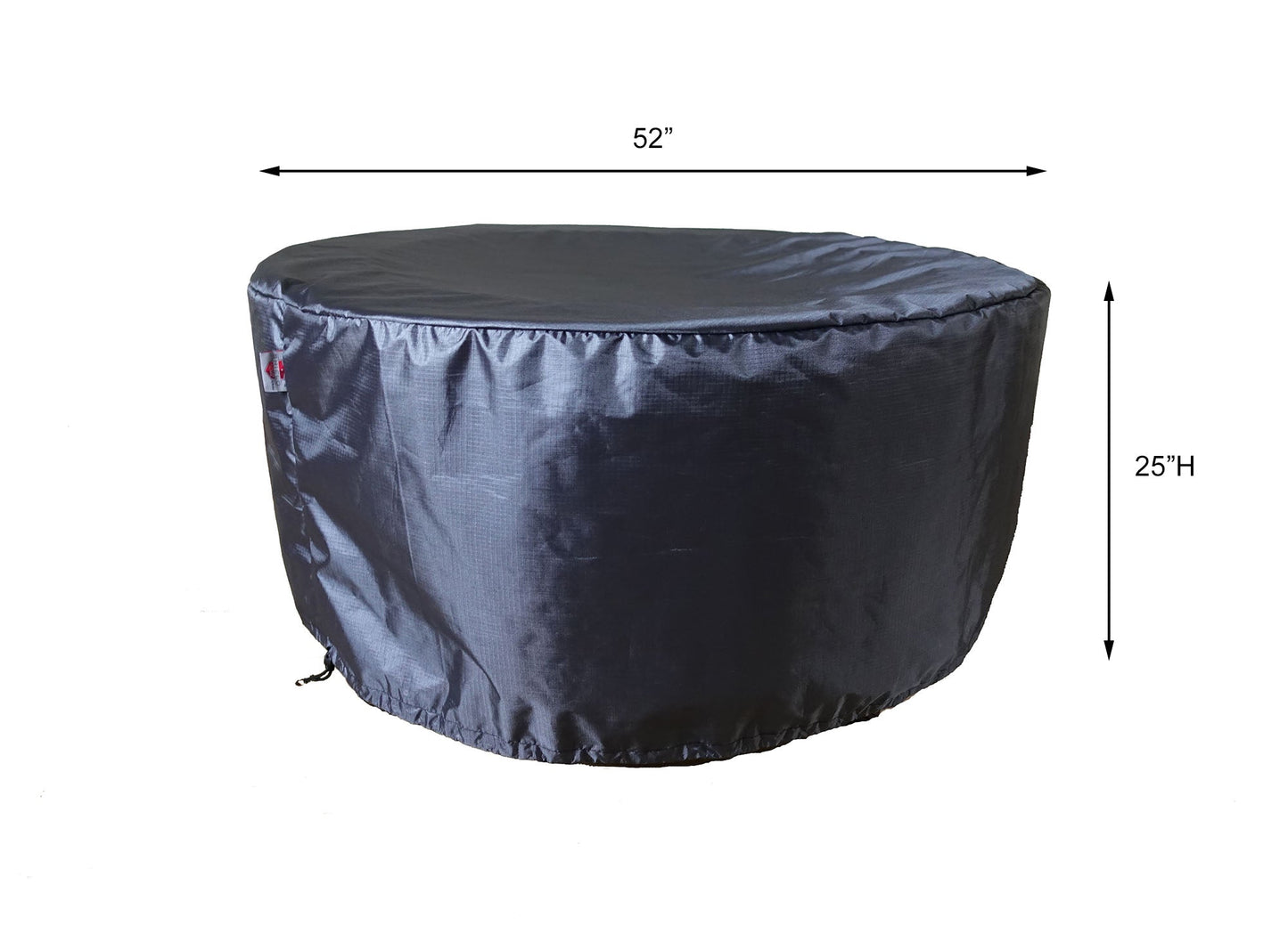 Fire Table Cover Round - 53"Dia x 25"H Gold