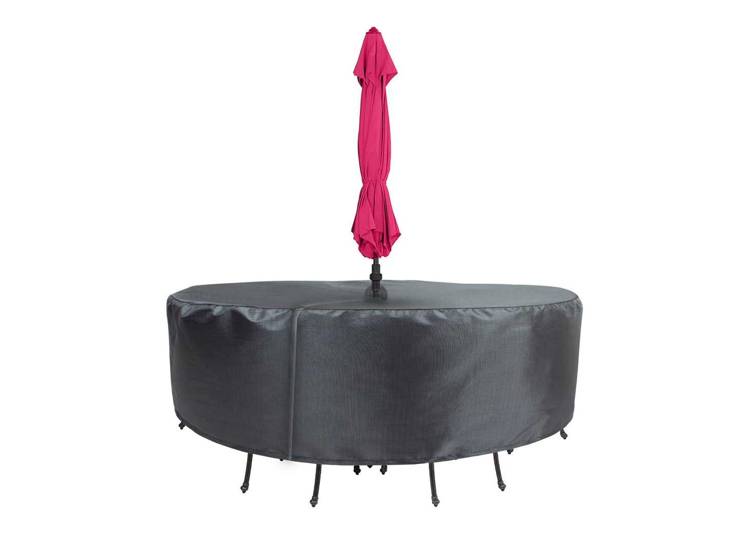 Round/Square Table Chair Cover 54" Velcro - DIA92'"x36'" - Mercury