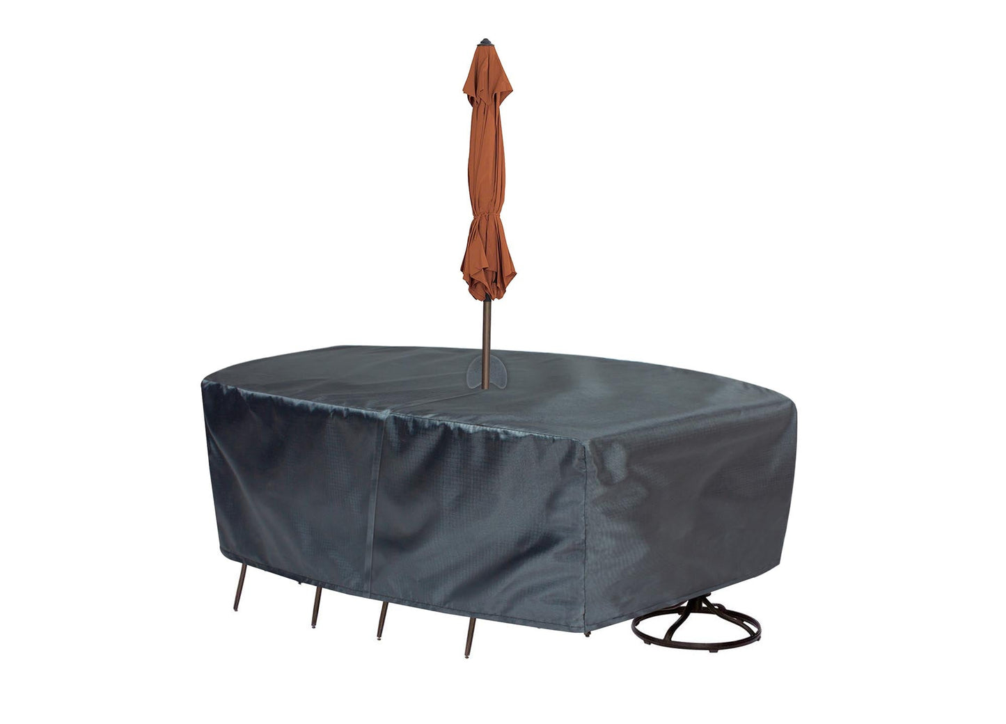 Shield Mercury Cover for 587 Fits Small Oval/Rectangle
Table & Chairs w/8 ties, velcro
closure, elastic & spring cinch lock