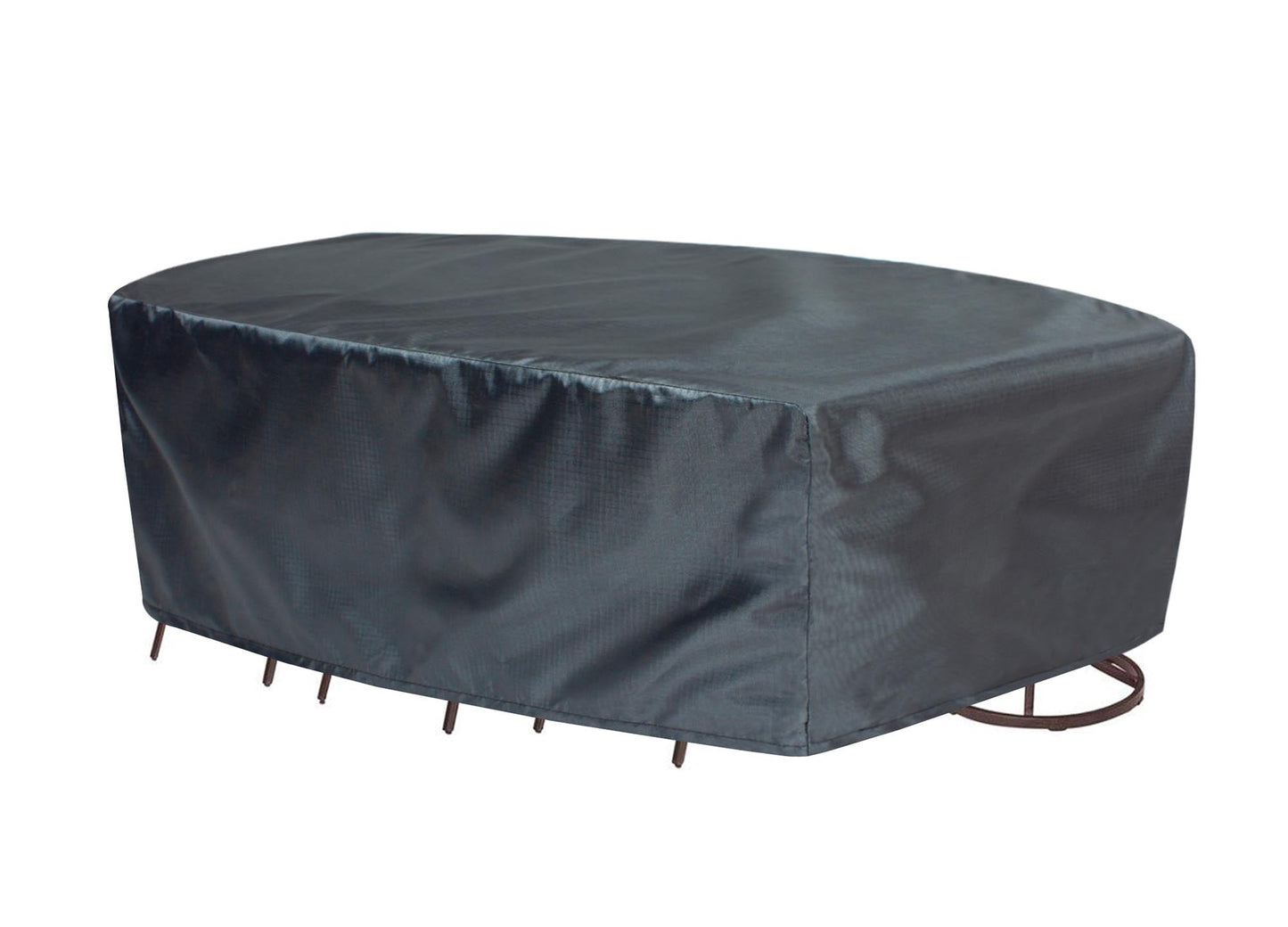 Oval/Rectangle Table Chair Cover 2X-Large - 96''Wx180''Dx36''H - Mercury