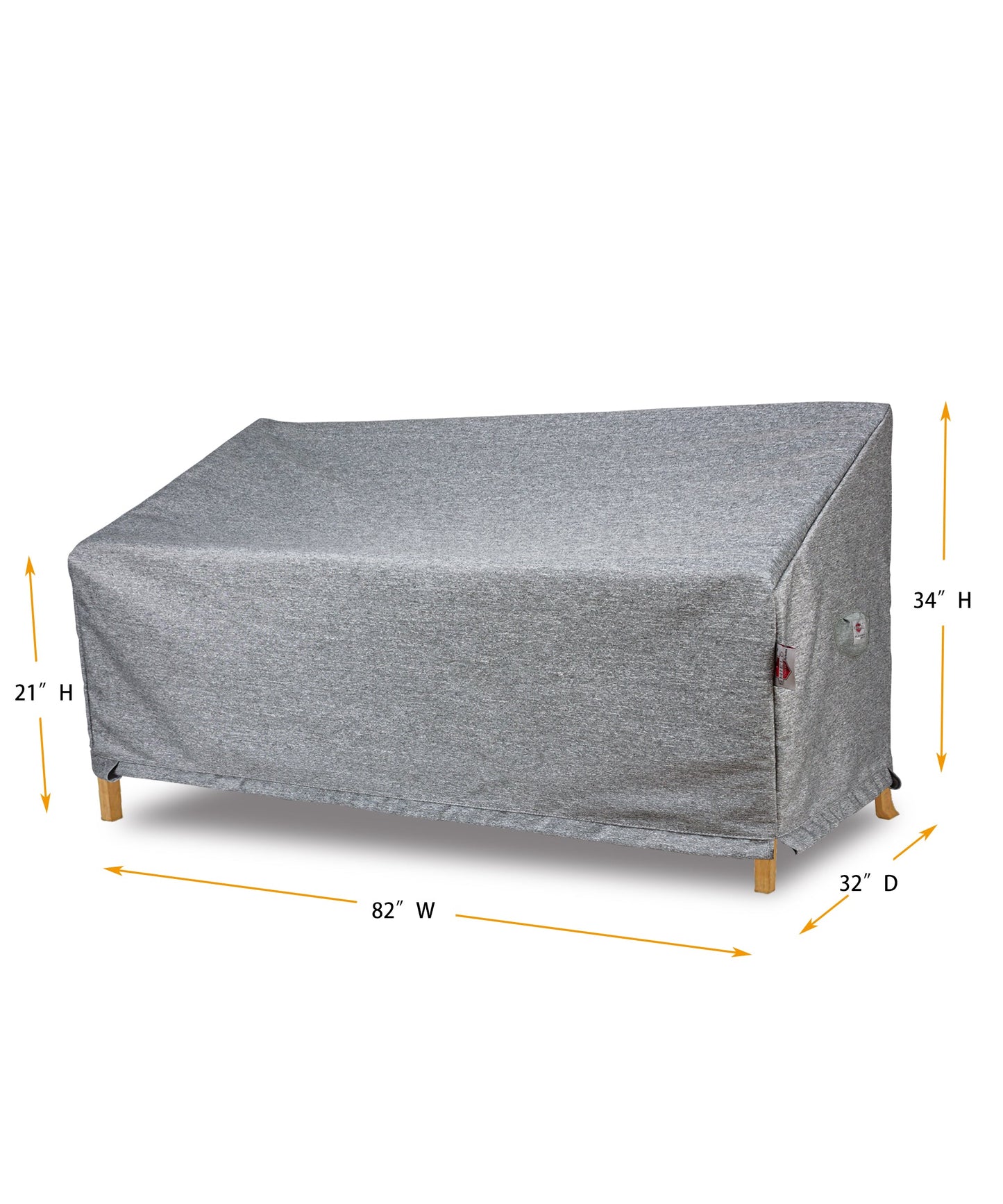 Sofa Cover Small - 82"W x 32"D x 21''/34"H Platinum
