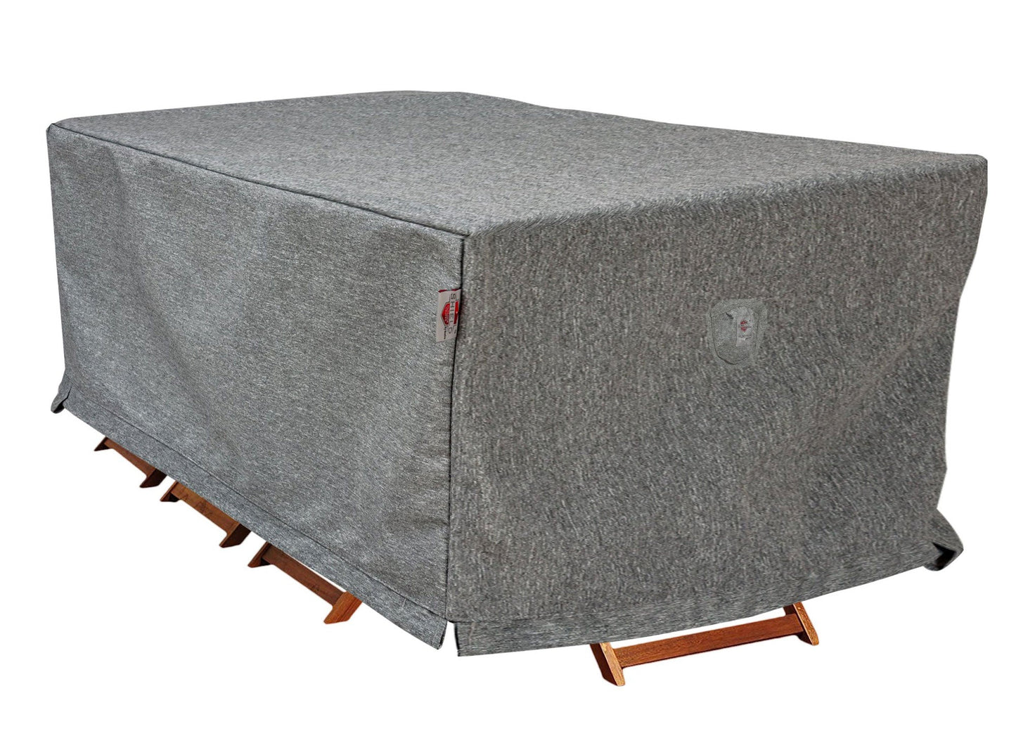 Premium Heavy-Duty Rectangular Dining Set Cover - 3-Layer Water & UV-Resistant, Platinum Series, 120"W x 78"D x32"H for Outdoor Patio Furniture