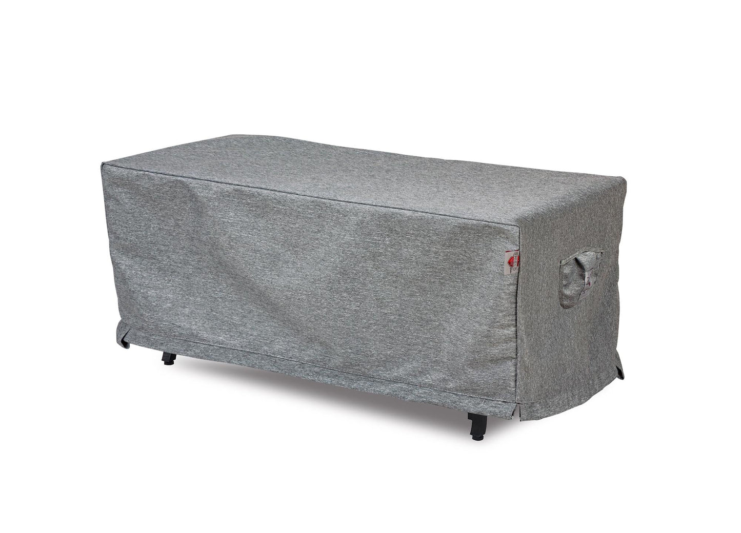 Premium Heavy-Duty Rectangular Fire Table Cover - 3-Layer Water & UV-Resistant, Platinum Series, 56" W x 36" D x 25" H for Outdoor Patio Furniture
