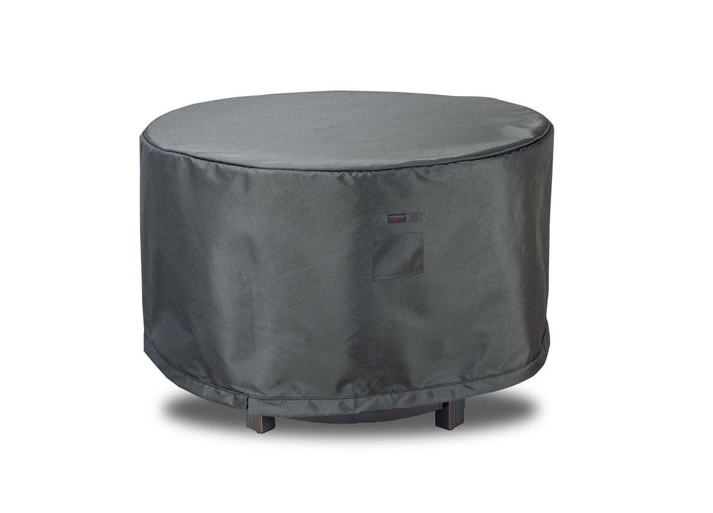 Fire Table Cover Round - 36.5'Dia'x25''H Titanium