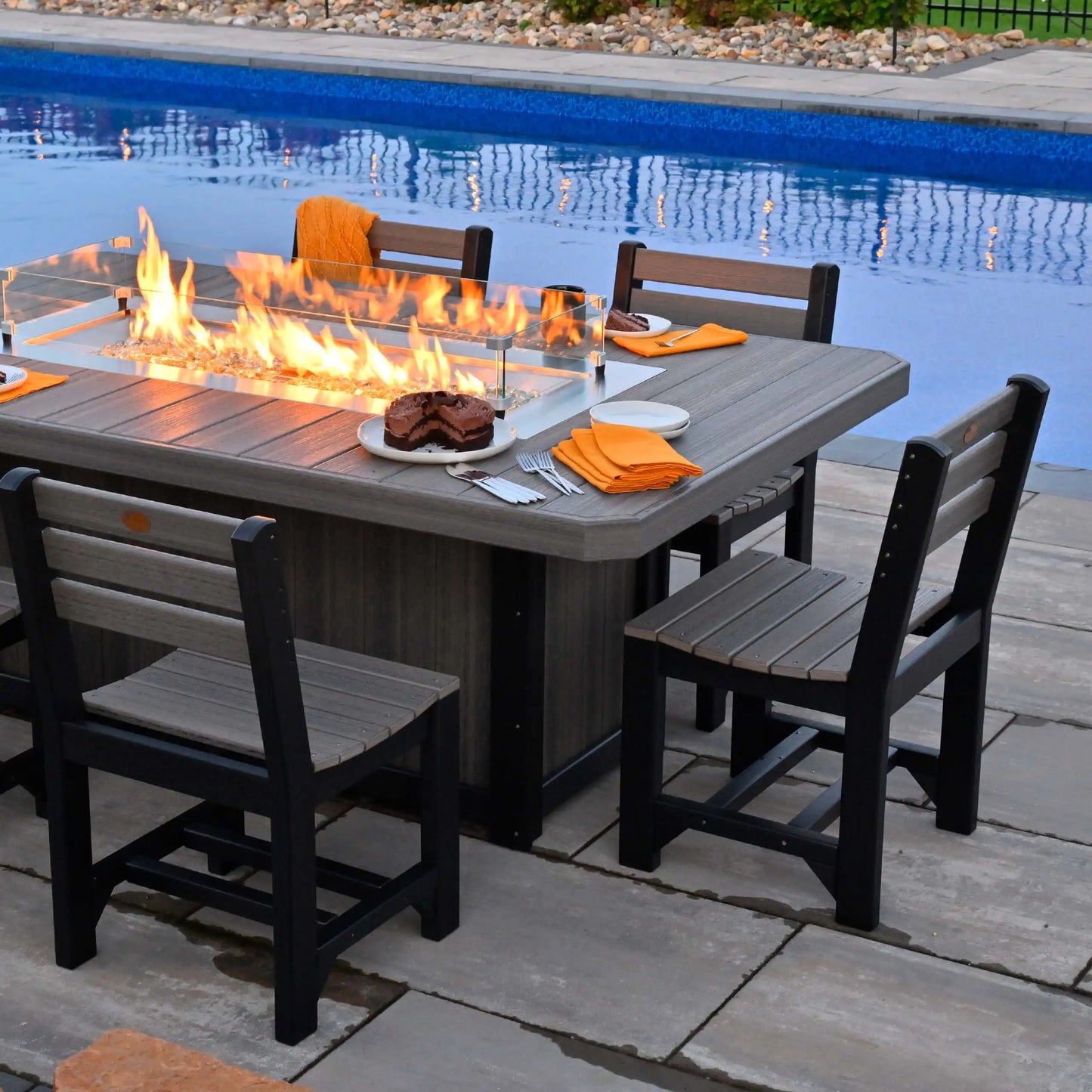 Lumin Fire Table 79″ Rectangular