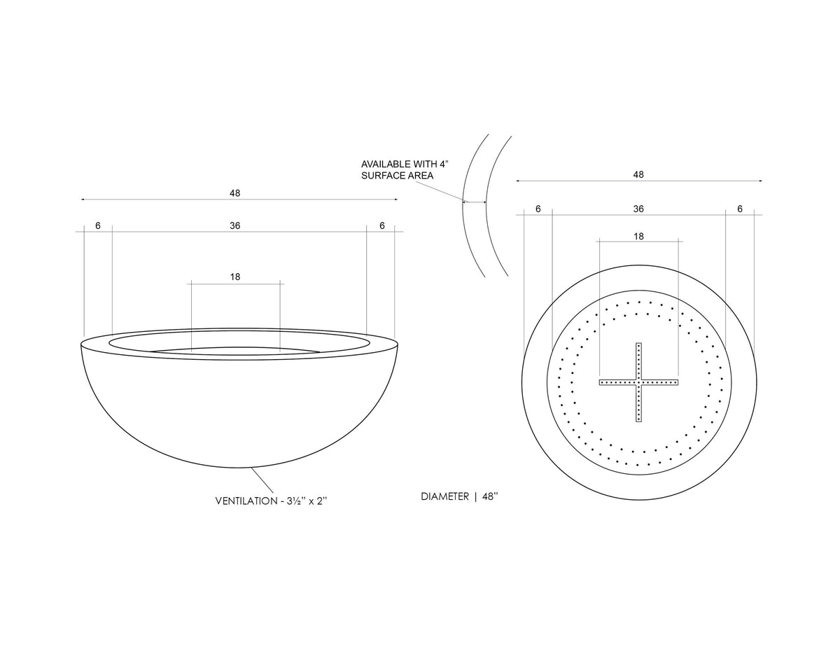 Moderno 4 Liquid Propane diagram