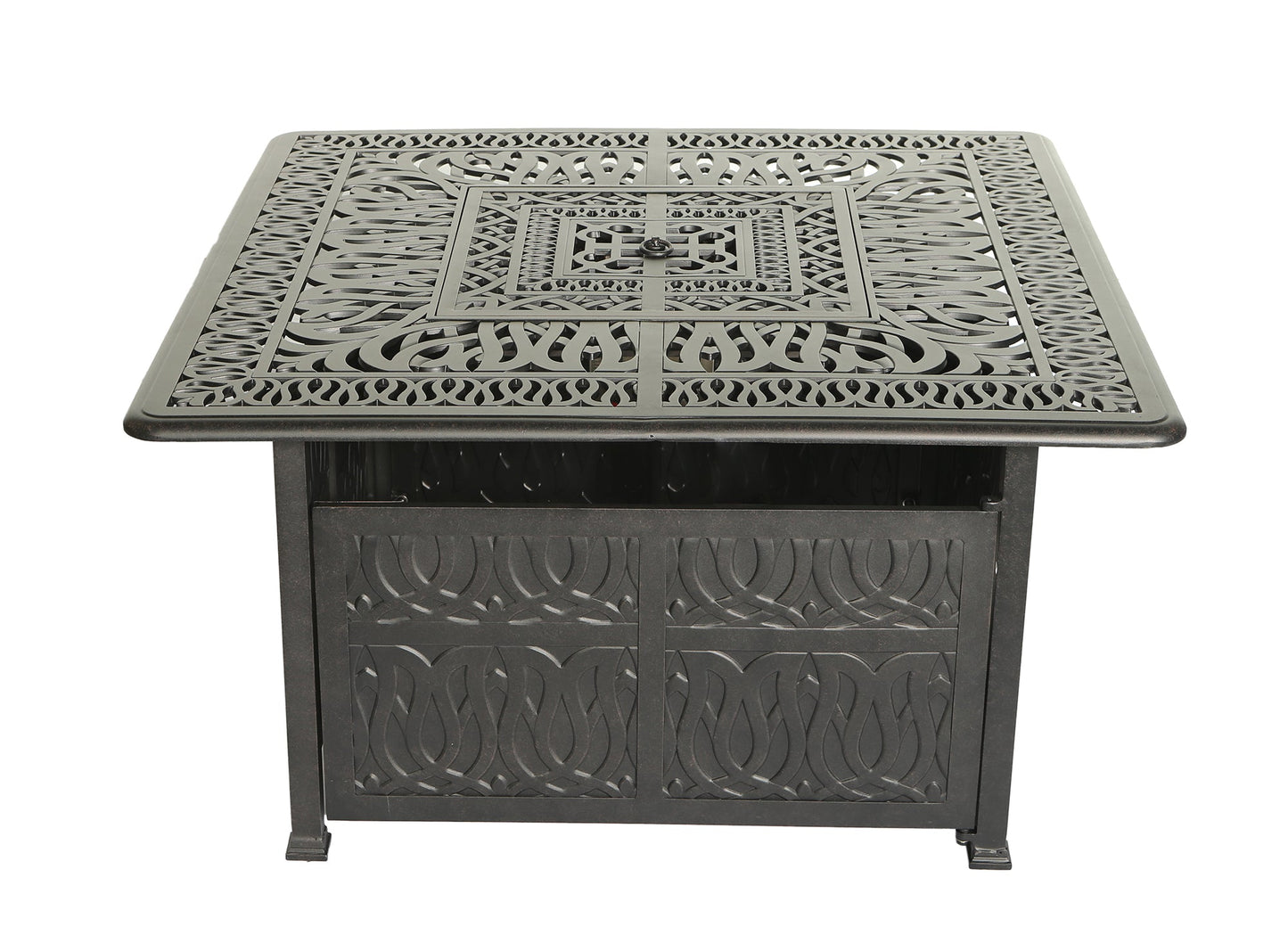 44" Square Chat Wrap Firepit Table (Classic) (Container Order Only)