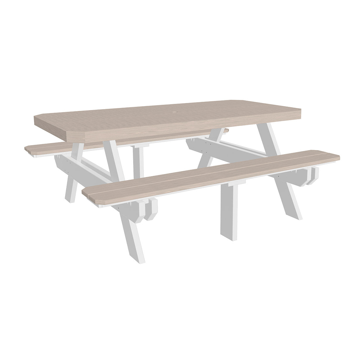 6′ Rectangular Picnic Table