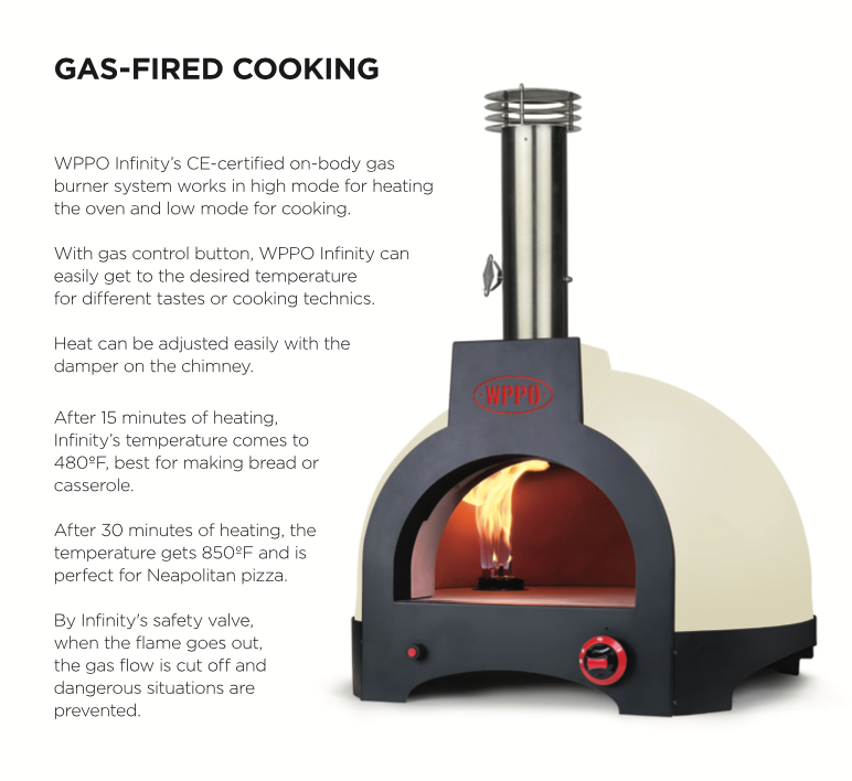 WPPO - Infinity 66 Wood / Gas Hybrid - 3 Pizza Oven. - WPPO LLC Direct