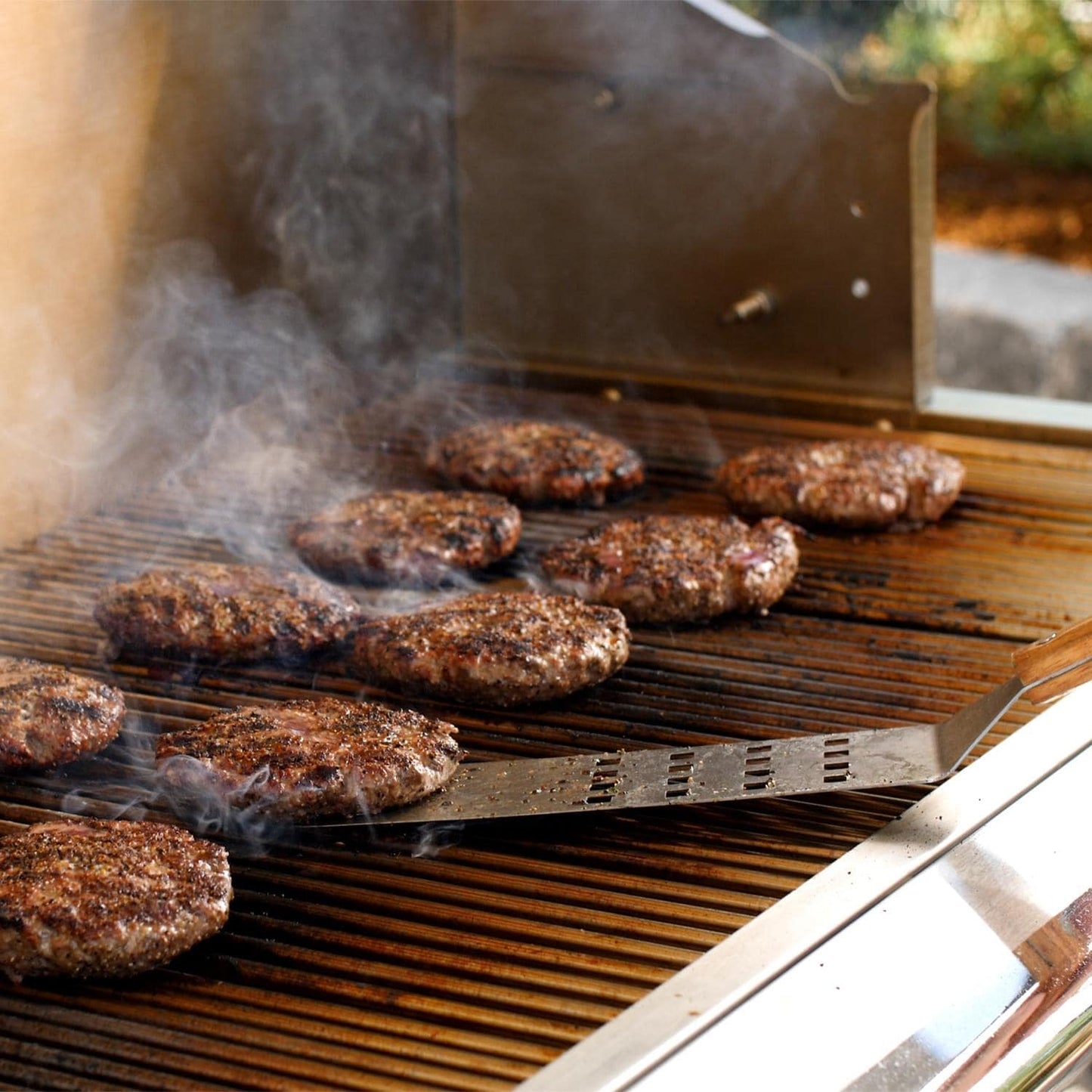 PGS T-Series T30 Commercial Cast Aluminum Propane Gas Grill With Timer On In-Ground Post - Image 9