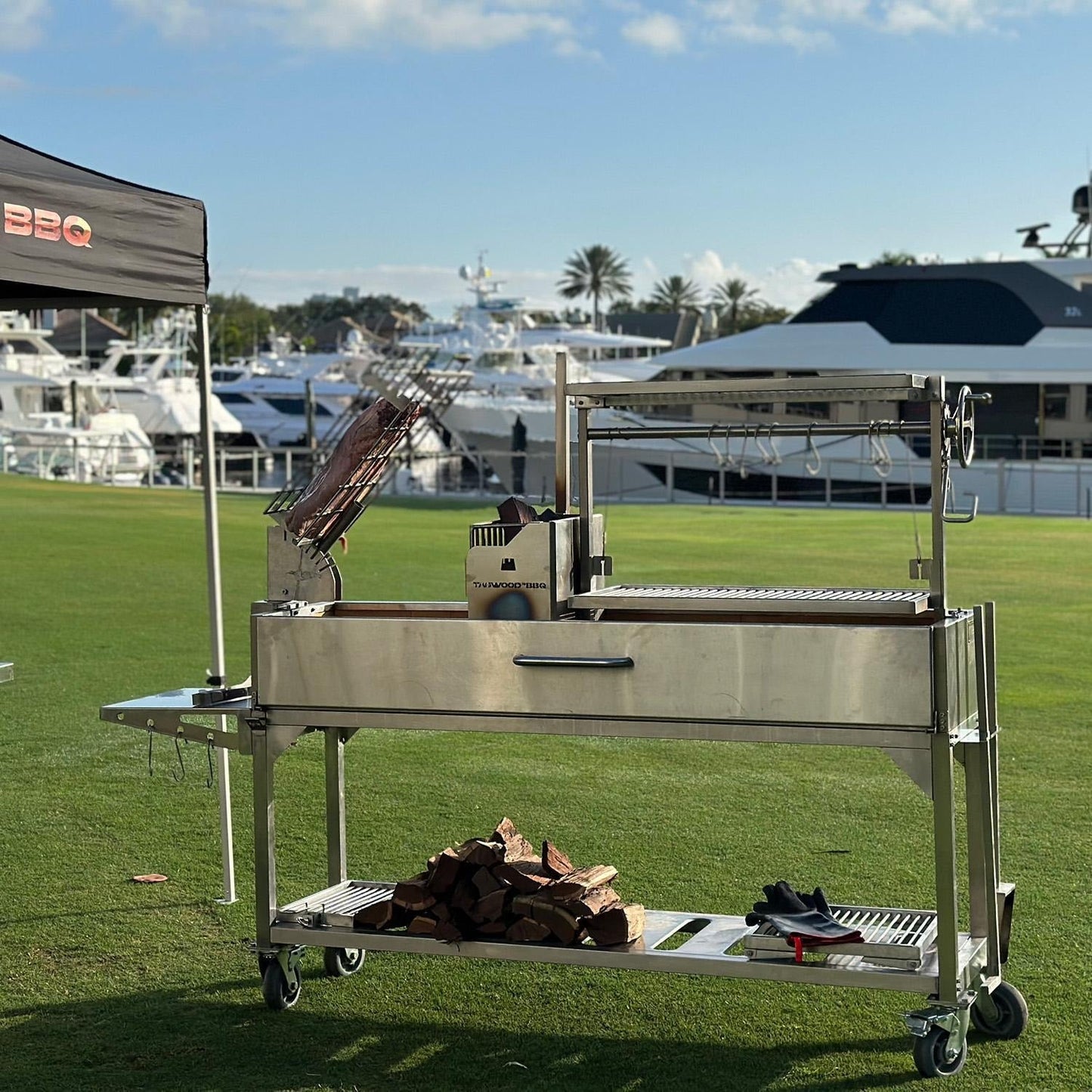 Tagwood BBQ Argentine Santa Maria Wood Fire & Charcoal Grill - BBQ06SS - Image 1
